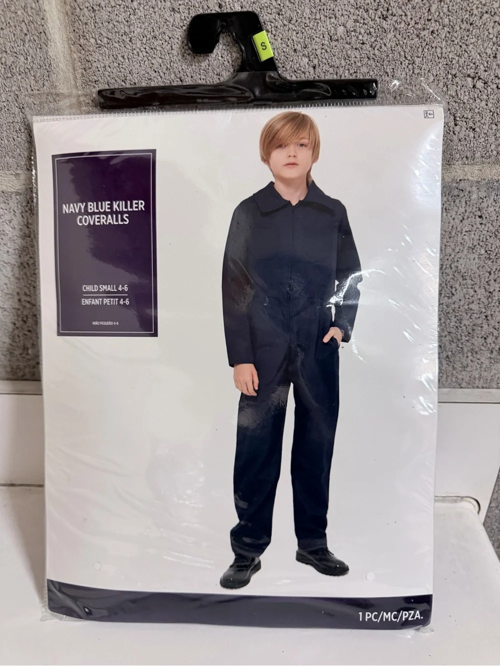 Navy Blue Killer Coveralls Costume - Child Small